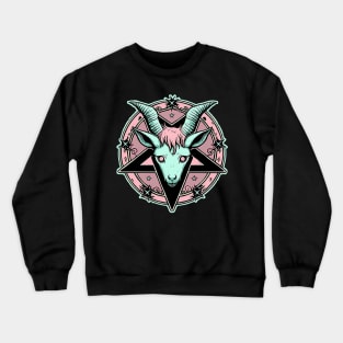 Paste goth cute baphomet Crewneck Sweatshirt